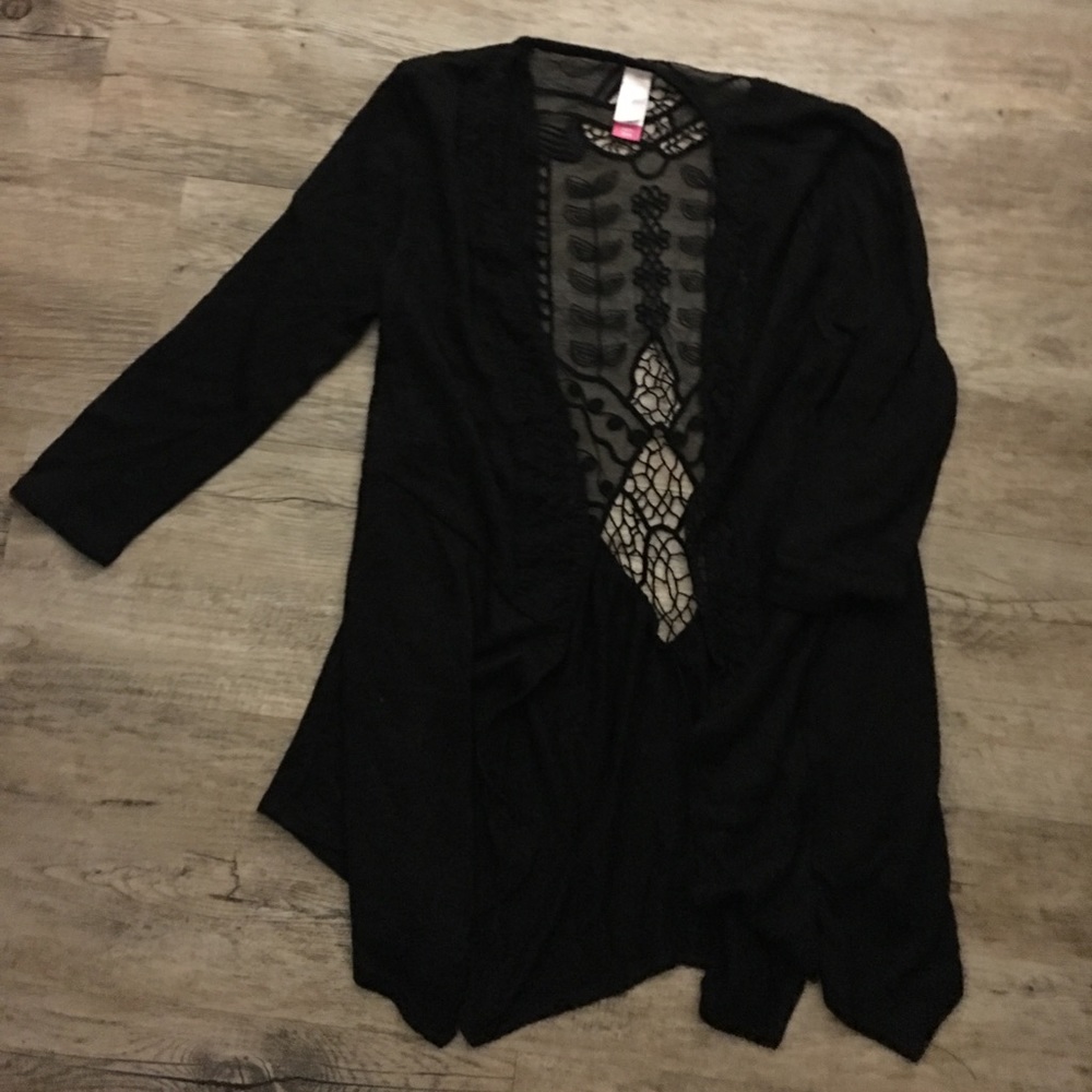 Black cover up jacket